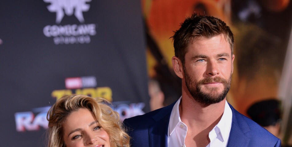 Chris Hemsworth et sa femme Elsa Pataky à l&#039;avant-première de Thor Ragnarok à Los Angeles le 10 octobre 2017