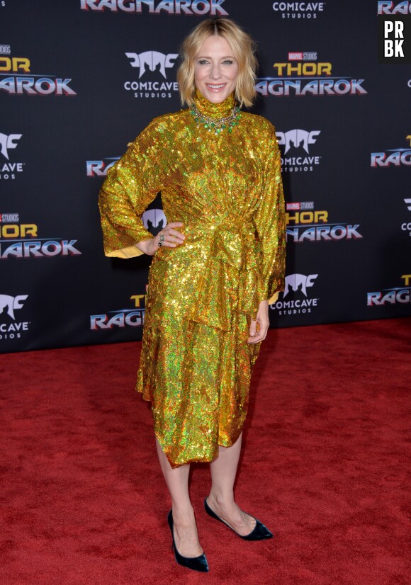 Cate Blanchett à l'avant-première de Thor Ragnarok à Los Angeles le 10 octobre 2017