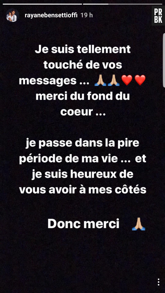 Rayane Bensetti inquiète ses fans avec des messages alarmants