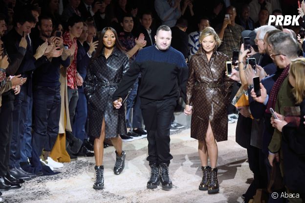Kim Kardashian a-t-elle appelé son bébé Louis Vuitton ? Elle dément et explique avoir voulu rendre hommage à Kim Jones qui a donné son dernier défilé pour la marque avec Naomi Campbell et Kate Moss à ses côtés.