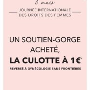 Journée de la femme : Etam vend ses culottes à 1 euro pour aider les femmes en détresse médicale