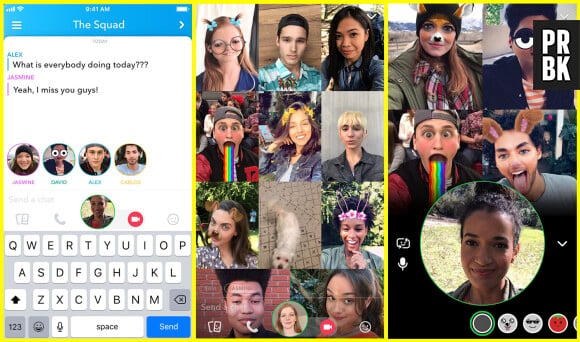 Snapchat : le chat vidéo en groupe bientôt dispo