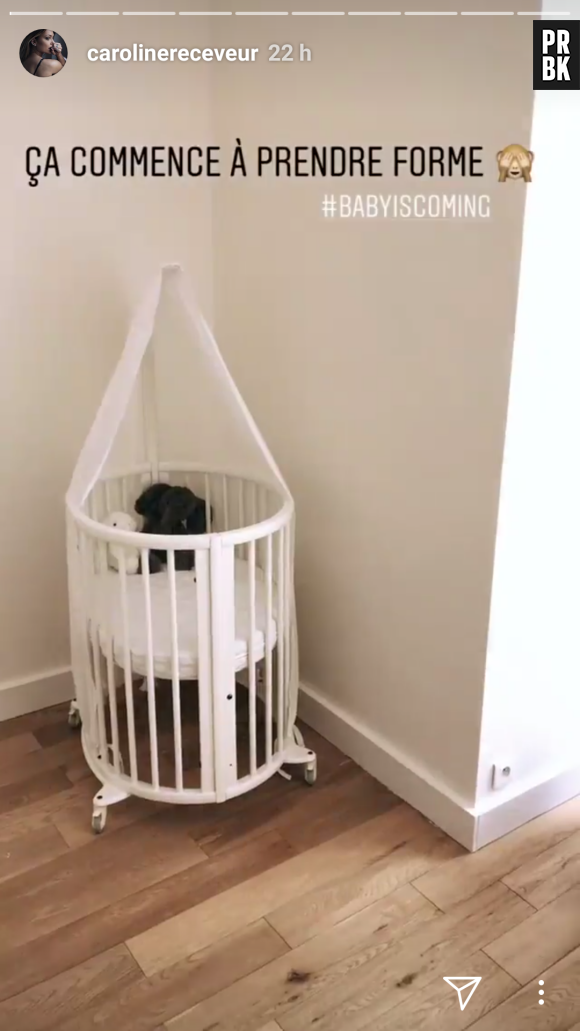 Caroline Receveur dévoile l'incroyable chambre de son futur bébé