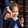 La Princesse Charlotte va à la rencontre de son petit frère le 23 avril 2018