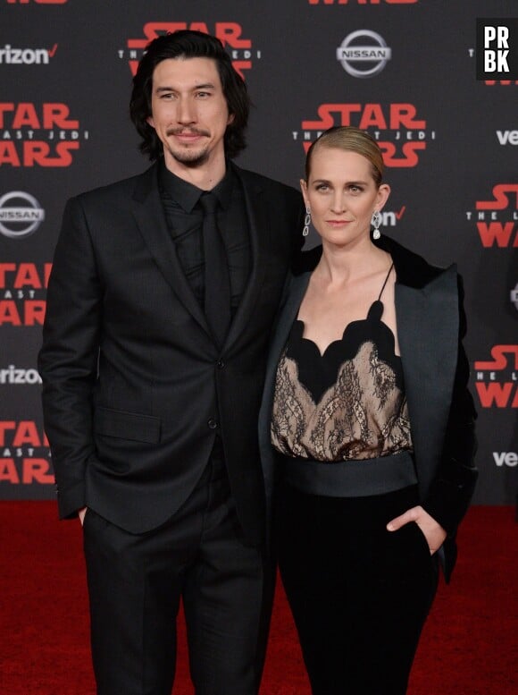 Adam Driver et sa femme Joanne Tucker à l'avant-première de Star Wars 8