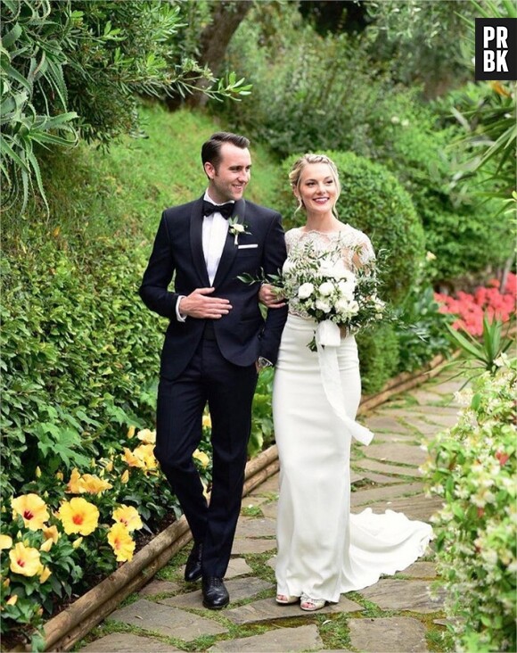 Matthew Lewis (Harry Potter) dévoile une photo de son mariage avec Angela Jones le 28 mai 2018