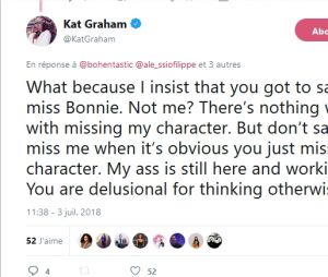Kat Graham critique ses fans sur Twitter