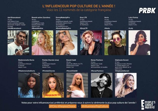 People's Choice Awards 2018 : découvrez les onze nommés dans la catégorie française