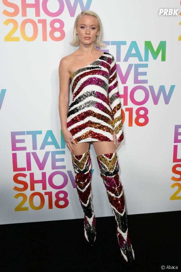 Zara Larsson au défilé Etam, ce mardi 25 septembre 2018 à Paris.