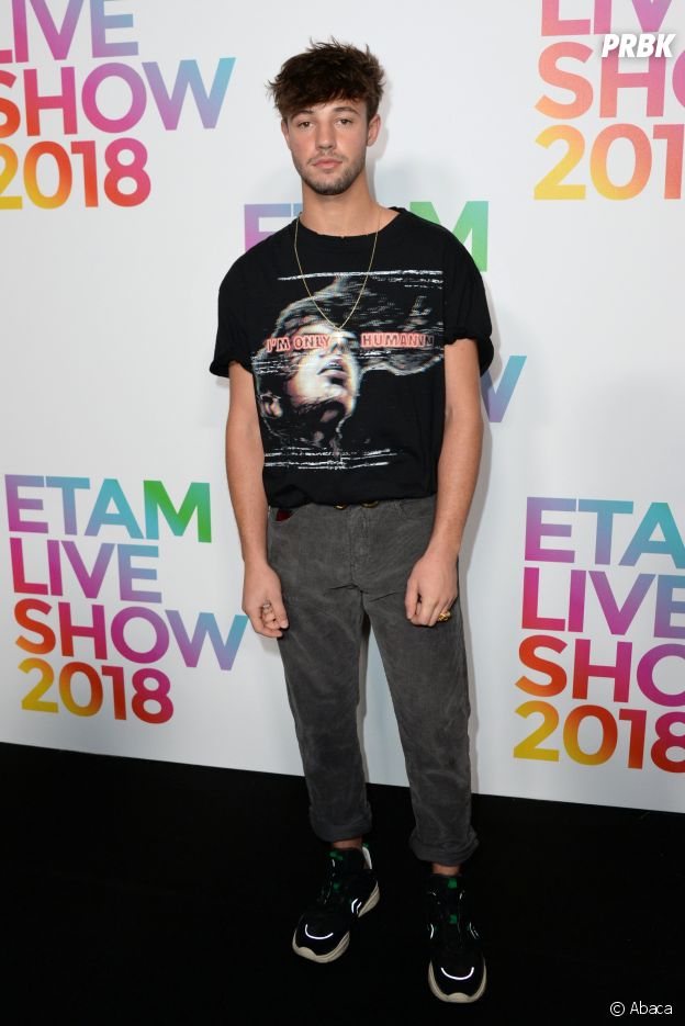 Cameron Dallas au défilé Etam, ce mardi 25 septembre 2018 à Paris.