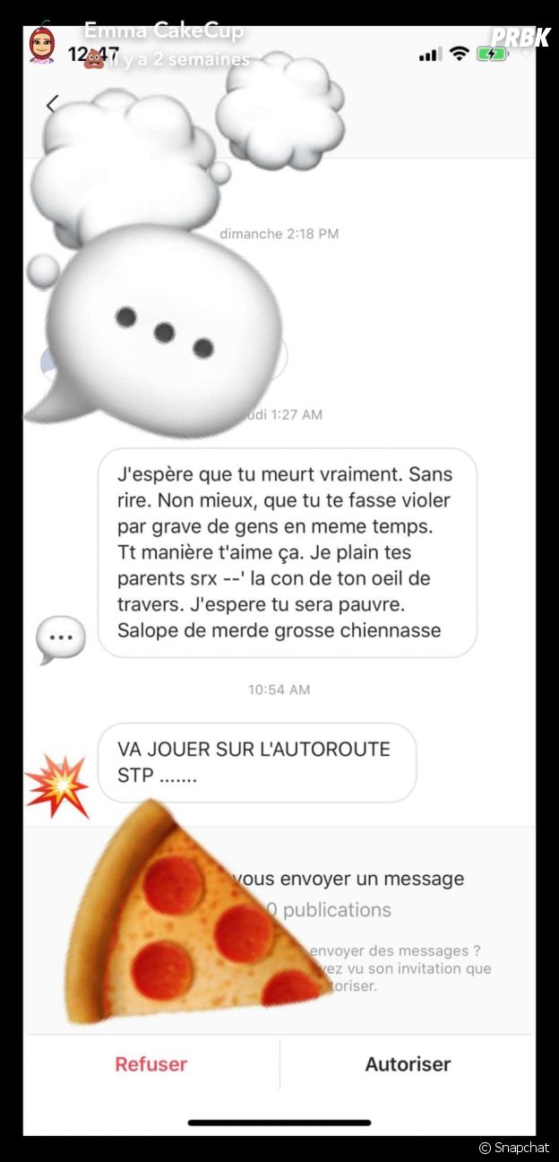 Emma CakeCup menacée de mort : " les messages sont très virulents, ça me fait extrêmement peur"