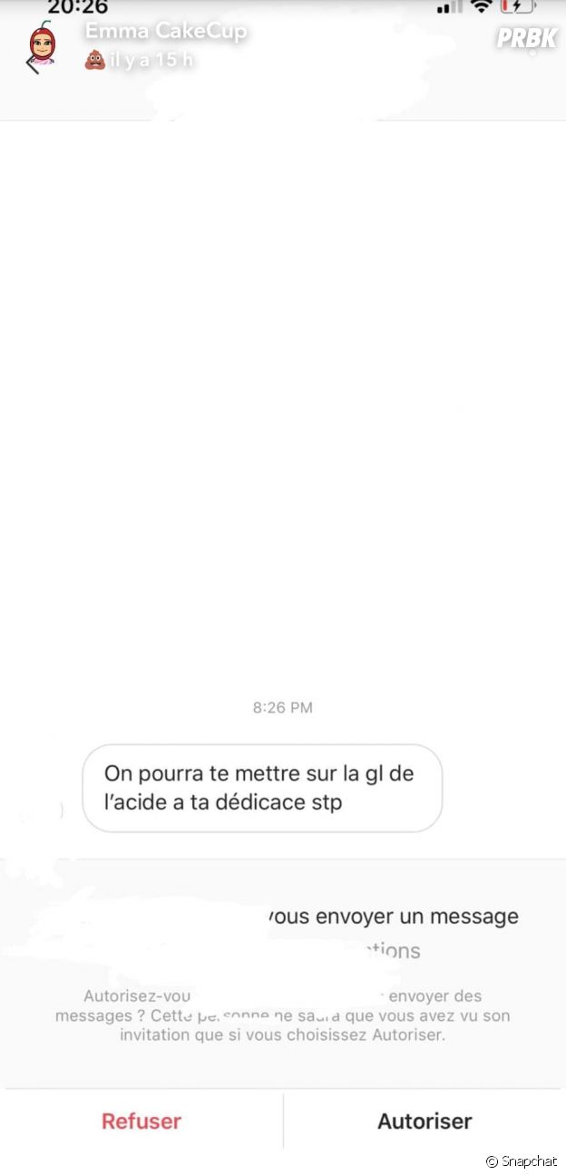 Emma CakeCup menacée de mort : " les messages sont très virulents, ça me fait extrêmement peur"