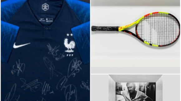 Téléthon 2018 : maillot des Bleus signé par les joueurs, raquette de Nadal... à vos enchères !