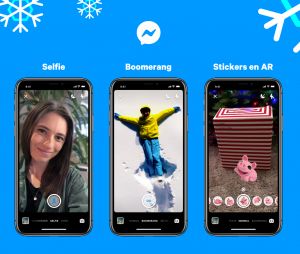 Facebook Messenger lance des stickers festifs pour Noël et le jour de l'an, ainsi que des nouveaux effets caméra.