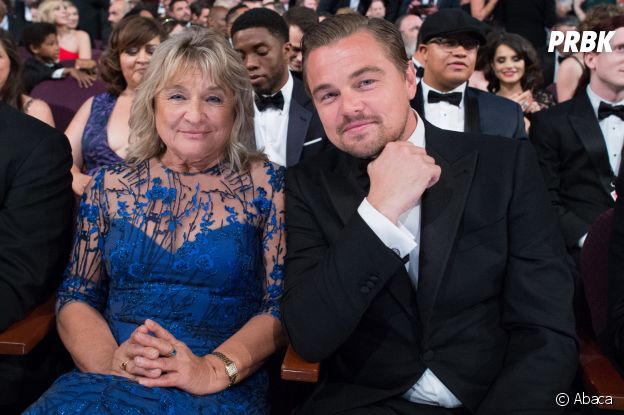 Ces stars qui posent avec leur famille sur un tapis rouge : Leonardo DiCaprio et sa mère Irmelin