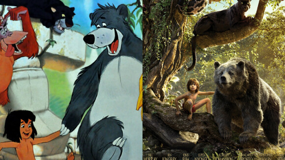Le livre de la jungle : les personnages dans le dessin-animé VS dans le film