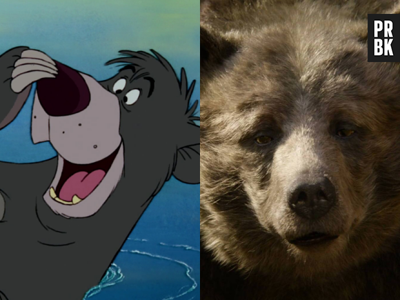 Le livre de la jungle : Baloo dans le dessin-animé VS dans le film