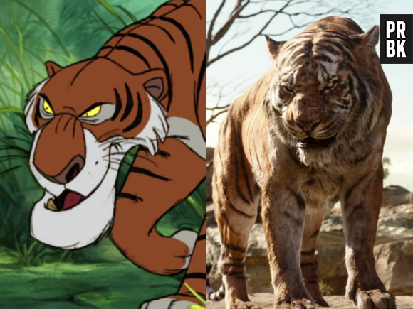 Le livre de la jungle : Shere Khan dans le dessin-animé VS dans le film