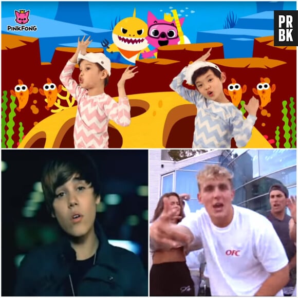 Justin Bieber, Jake Paul, Baby Shark : les vidéos Youtube les plus détestées de l'histoire