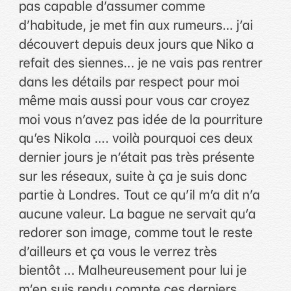 Laura Lempika annonce sa rupture avec Nikola Lozina et balance