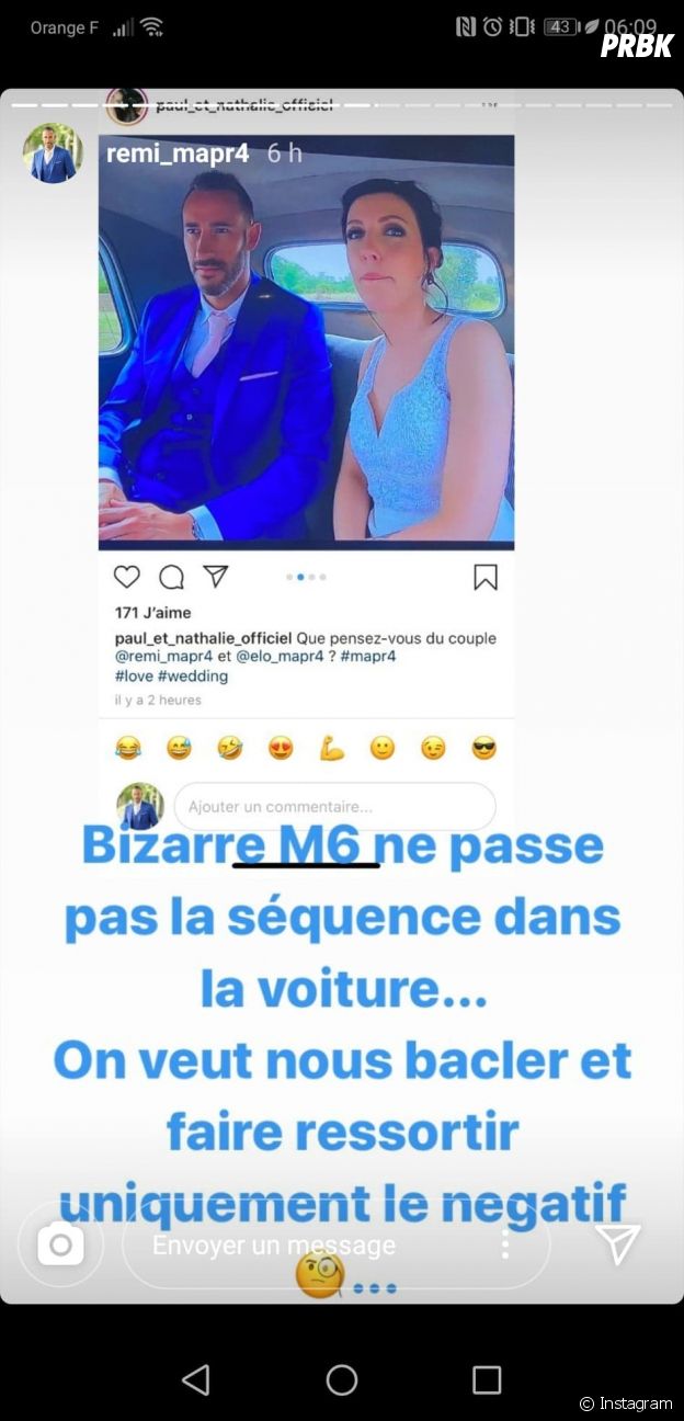 Rémi (Mariés au premier regard) mécontent du montage, il pousse un coup de gueule