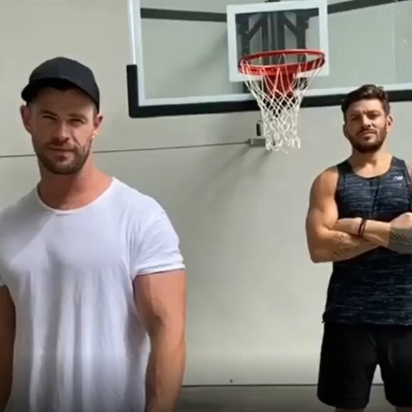 Chris Hemsworth dévoile son entraînement à la maison pour se muscler durant le confinement