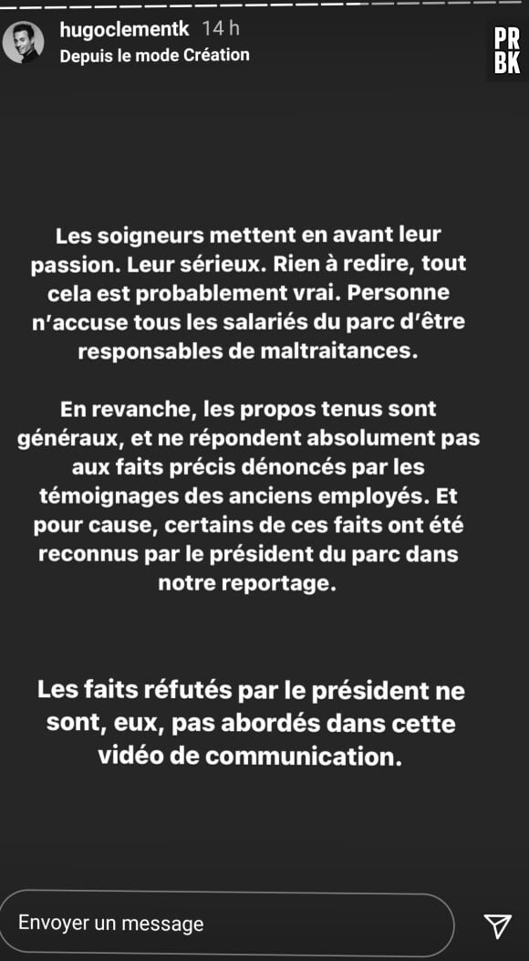 Puy du Fou : 4 anciens employés accusent le parc d'attractions de violences animales dans un reportage signé Hugo Clément, le président du parc réagit