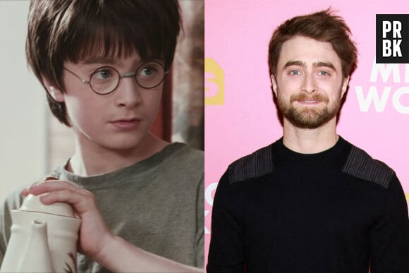 Daniel Radcliffe dans le premier film Harry Potter VS aujourd'hui