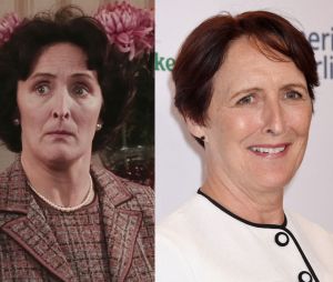 Fiona Shaw dans le premier film Harry Potter VS aujourd'hui