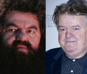 Robbie Coltrane dans le premier film Harry Potter VS aujourd'hui