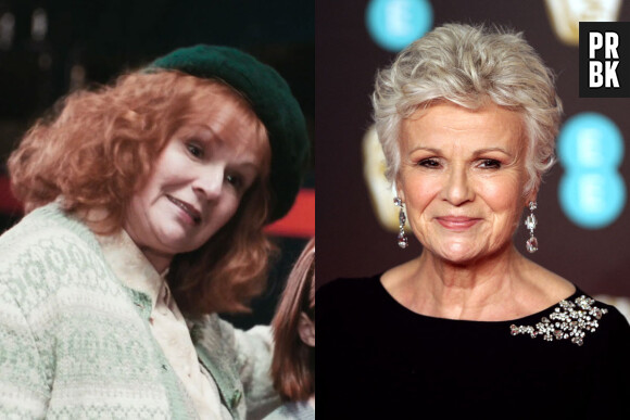 Julie Walters dans le premier film Harry Potter VS aujourd'hui