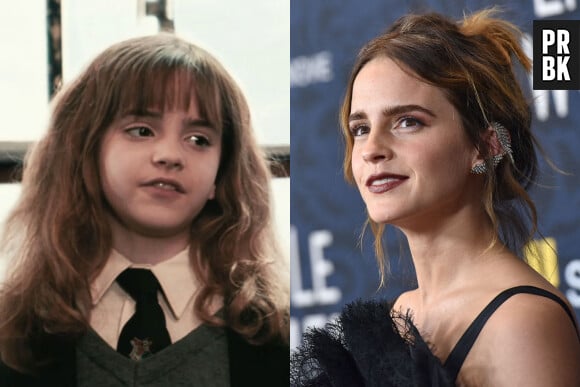 Emma Watson dans le premier film Harry Potter VS aujourd'hui