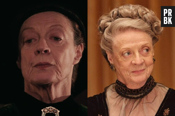 Maggie Smith dans le premier film Harry Potter VS aujourd'hui