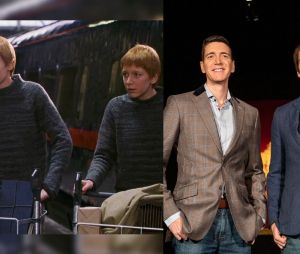 James et Oliver Phelps dans le premier film Harry Potter VS aujourd'hui
