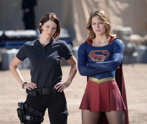 Chyler Leigh et Melissa Benoist dans la série Supergirl