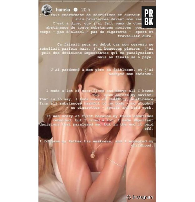 "J'ai fait voeux de chastété"... L'incroyable annonce d'Haneia.