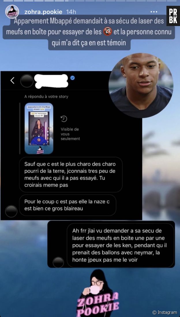 Zohra Pookie balance des dossiers sur Kylian Mbappé.