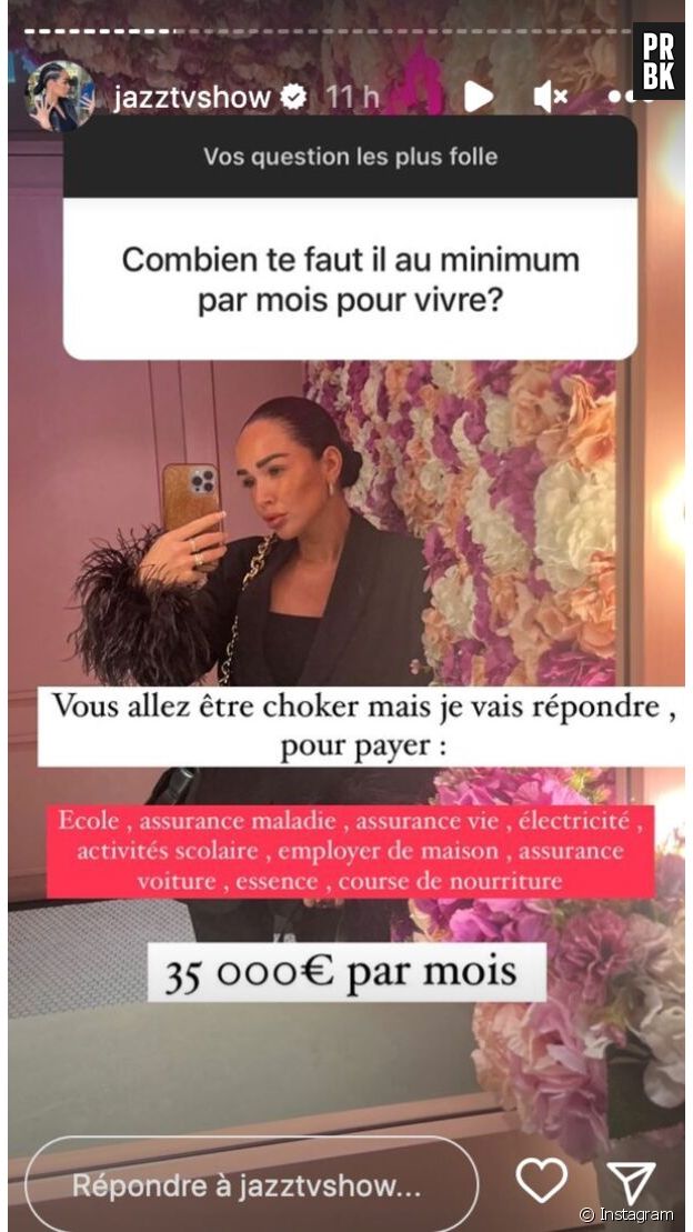 Jazz se confie sur la somme dont elle a besoin pour vivre et c'est fou !