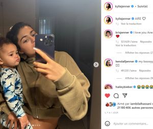 Le post Instagram de Kylie qui présente son fils