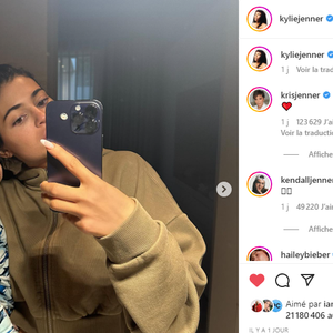 Le post Instagram de Kylie qui présente son fils