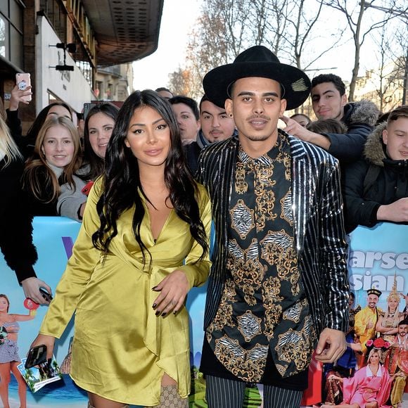 Maeva Ghennam et Greg à l'avant-première de la nouvelle saison de l'émission de télé-réalité "Les Marseillais Asian Tour" au cinéma Gaumont Champs-Elysées à Paris, France, le 13 février 2019. © Veeren/Bestimage 