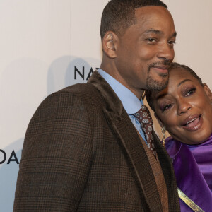 Will Smith et Aunjanue Ellis au photocall du gala "2022 National Board Review Awards" à New York, le 15 mars 2022.  Photocall of the 2022 National Board of Review Awards Gala at Cipriani 42nd St in New York. March 15th, 2022. 