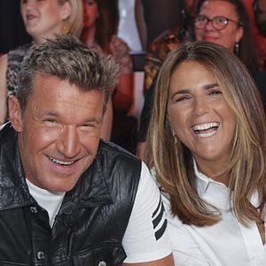 Exclusif - Benjamin Castaldi, Valérie Bénaïm sur le plateau de l'émission Touche pas à mon poste (TPMP) présentée en direct par C.Hanouna et diffusée sur C8 le 29 août 2022. © Jack Tribeca / Bestimage  No web en Belgique / Suisse 