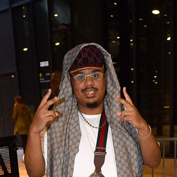 Exclusif - Le rappeur Naza est en showcase lors de l'Airness Event au Airness Paris Basketball Store & Café à Paris le 7 juillet 2022. © Veeren / Bestimage


