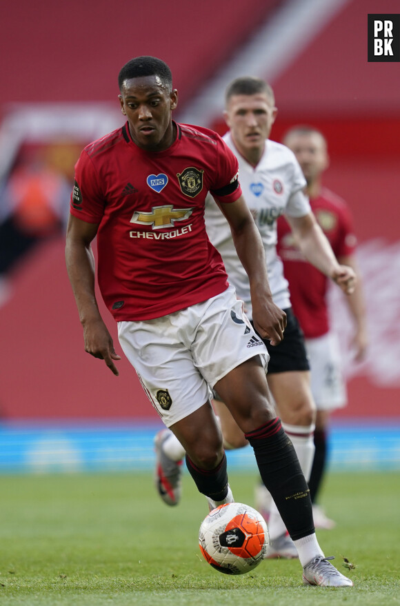 Anthony Martial - Grâce à Anthony Martial, Manchester United bat l'équipe de Sheffield Utd pour la 31 ème journée de Premier League, le 24 juin 2020 à Manchester.


