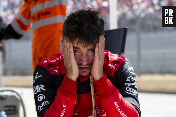 Charles Leclerc contraint d'abandonner suite à une sortie de piste lors du Grand Prix de France de Formule 1 (F1) au Castellet, le 24 juillet 2022.  16 LECLERC Charles (mco), Scuderia Ferrari F1-75, portrait, crash, accident, during the Formula 1 Lenovo Grand Prix de France, French Grand Prix 2022, 12th round of the 2022 FIA Formula One World Championship from July 22 to 24, 2022 on the Circuit Paul Ricard, in Le Castellet, France -