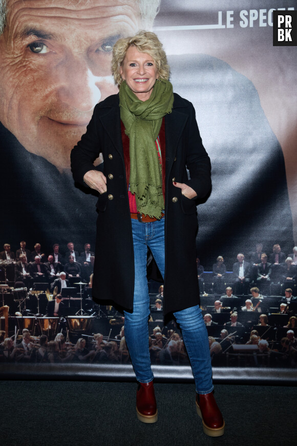 Exclusif - Sophie Davant - Photocall - Spectacle symphonique Claude Lelouch "D'un film à l'autre" au Palais des Congrès de Paris le 14 novembre 2022. © Moreau / Rindoff / Bestimage 