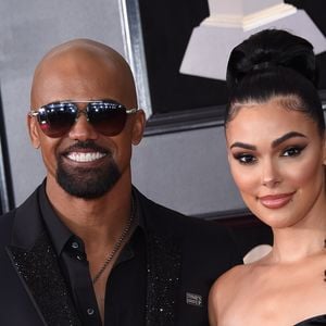 Shemar Moore et Anabelle Acosta - 60ème soirée annuelle des Grammy Awards à Madison Square Garden à New York, le 28 janvier 2018 © Chris Delmas/Bestimage  People at the 60th annual Grammy Awards held at Madison Square Garden. January 28, 2018 