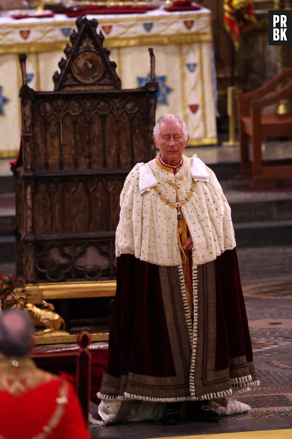 Avalon - Cérémonie de couronnement du roi d'Angleterre à l'abbaye de Westminster de Londres Le roi Charles III d'Angleterre lors de la cérémonie de couronnement du roi d'Angleterre à Londres, Royaume Uni, le 6 mai 2023. 