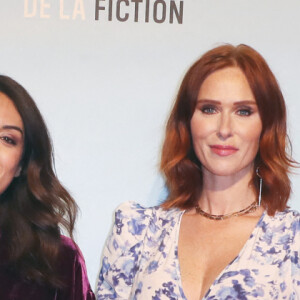 Sandrine Bonnaire, Sofia Essaidi, Audrey Fleurot et Julie de Bona au photocall de "Les Combattantes" lors de la 24ème édition du Festival de la Fiction TV de la Rochelle, le 15 septembre 2022.  Celebrities at a photocall during the 24th edition of the La Rochelle TV Fiction Festival, September 15, 2022. 